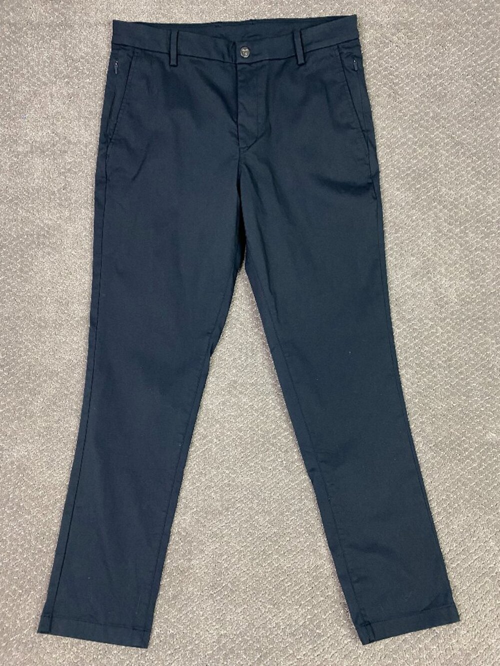 Birddogs Pants Men's 34 x 30 Navy Blue Chino Stretch 5 Pocket Golf Performance